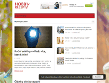 Tablet Screenshot of hobbyrecepty.cz